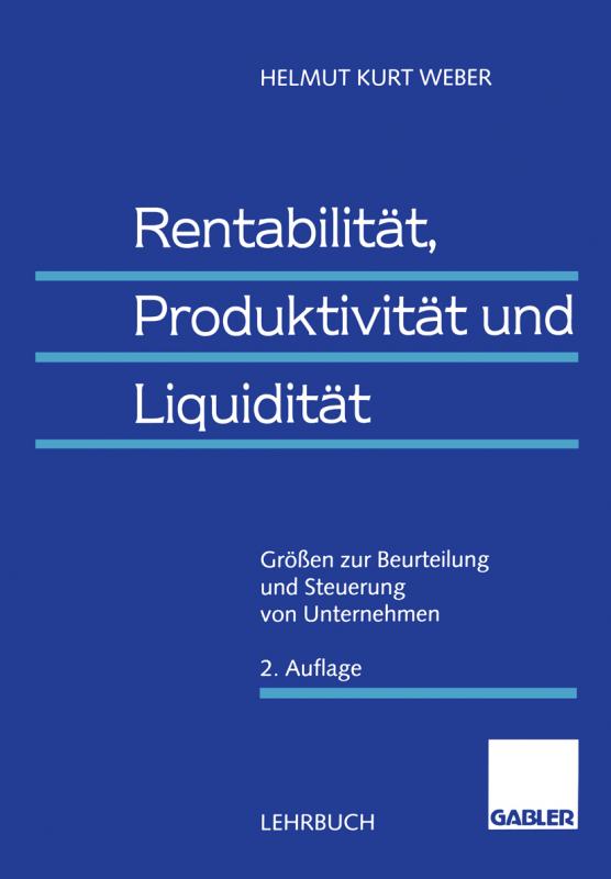 Cover-Bild Rentabilität, Produktivität und Liquidität