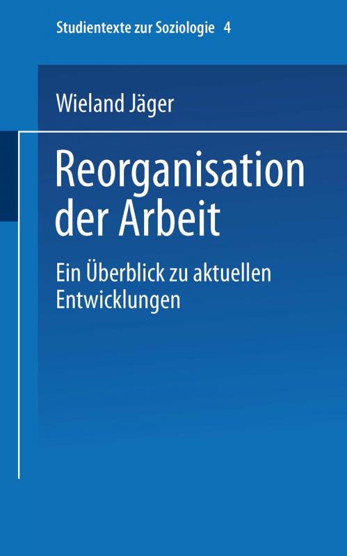 Cover-Bild Reorganisation der Arbeit