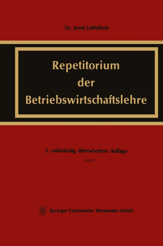 Cover-Bild Repetitorium der Betriebswirtschaftslehre