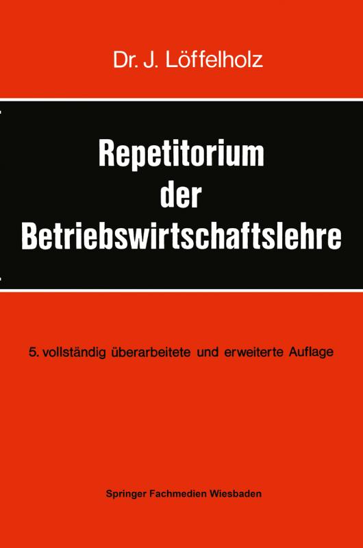 Cover-Bild Repetitorium der Betriebswirtschaftslehre