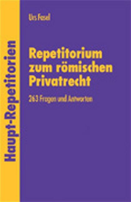 Cover-Bild Repetitorium zum Römischen Privatrecht