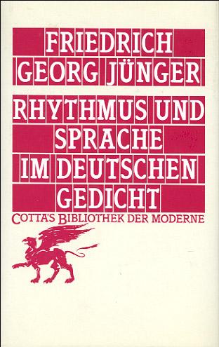 Cover-Bild Rhythmus und Sprache im deutschen Gedicht (Cotta's Bibliothek der Moderne, Bd. 63)