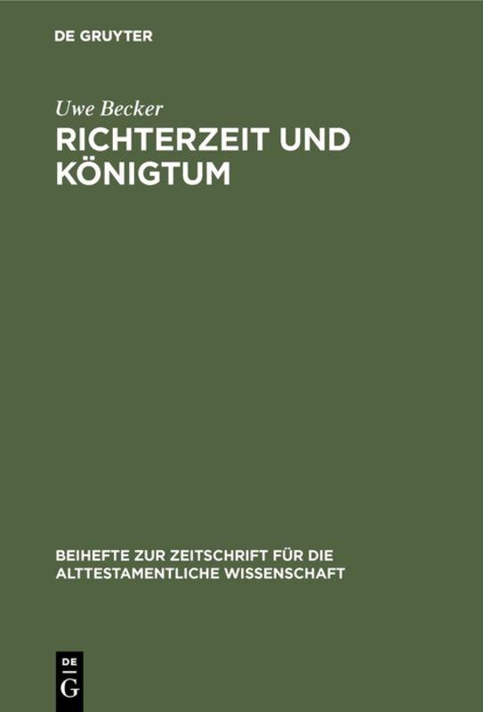 Cover-Bild Richterzeit und Königtum