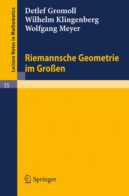 Cover-Bild Riemannsche Geometrie im Großen
