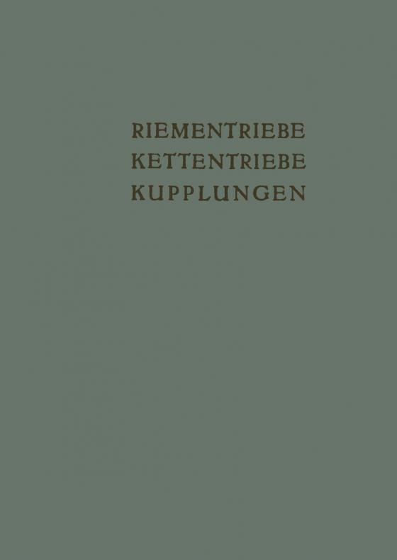 Cover-Bild Riementriebe, Kettentriebe, Kupplungen