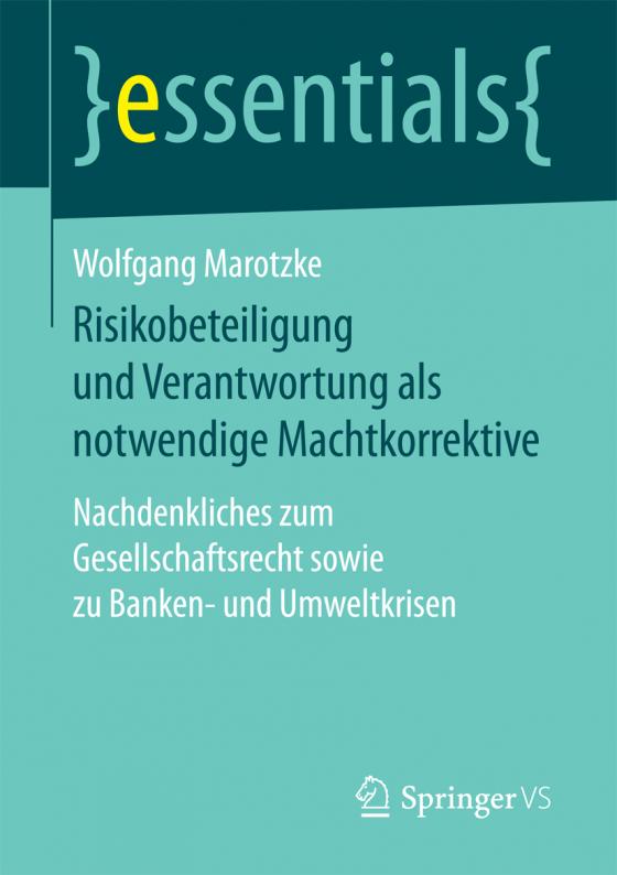 Cover-Bild Risikobeteiligung und Verantwortung als notwendige Machtkorrektive