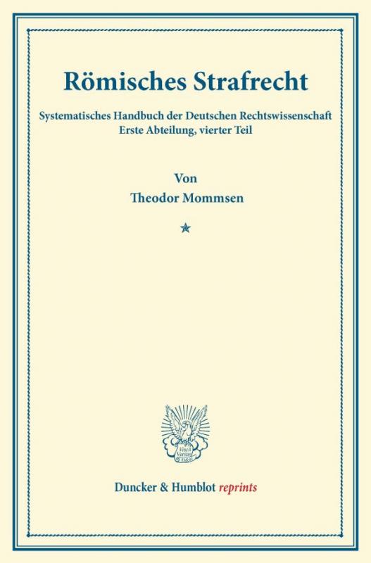 Cover-Bild Römisches Strafrecht.