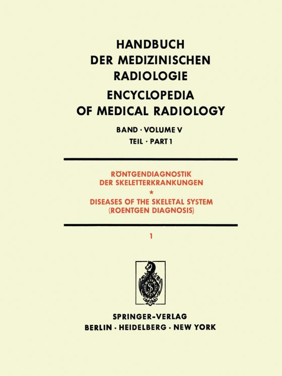 Cover-Bild Röntgendiagnostik der Skeletterkrankungen / Diseases of the Skeletal System (Roentgen Diagnosis)