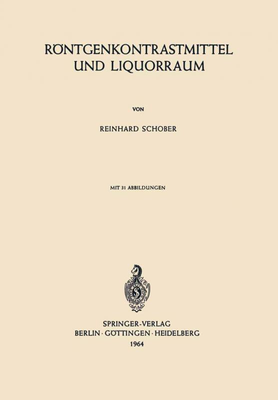 Cover-Bild Röntgenkontrastmittel und Liquorraum