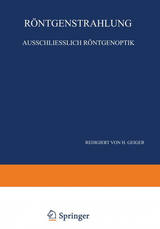 Cover-Bild Röntgenstrahlung Ausschliesslich Röntgenoptik