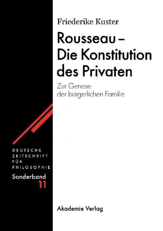 Cover-Bild Rousseau - Die Konstitution des Privaten