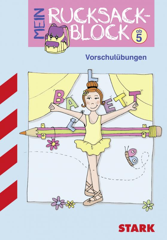 Cover-Bild Rucksackblock Vorschule - Vorschulübungen (Motiv Ballett)