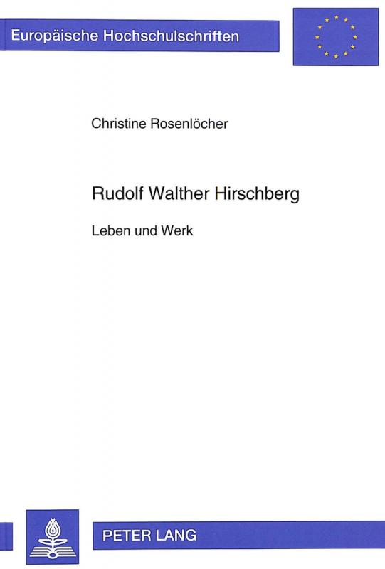 Cover-Bild Rudolf Walther Hirschberg