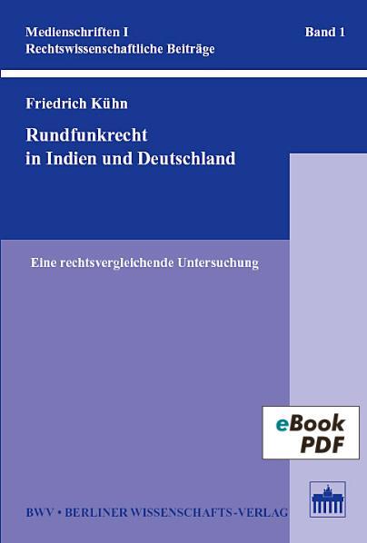 Cover-Bild Rundfunkrecht in Indien und Deutschland