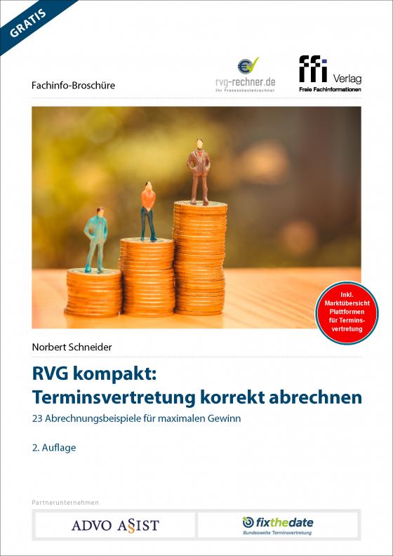 Cover-Bild RVG kompakt: Terminsvertretung korrekt abrechnen