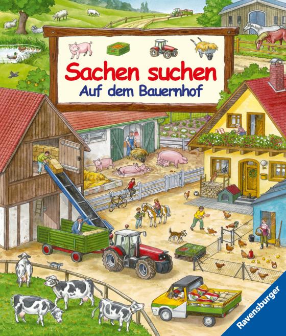 Cover-Bild Sachen suchen: Auf dem Bauernhof - Wimmelbuch ab 2 Jahren