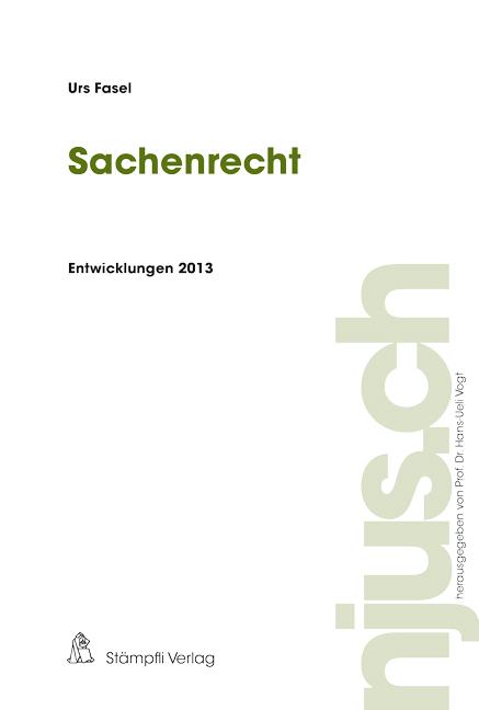 Cover-Bild Sachenrecht, Entwicklungen 2013