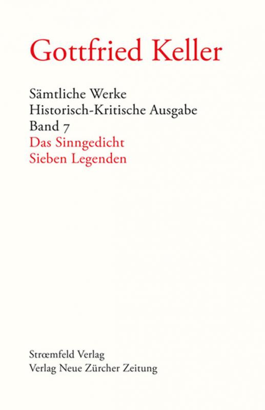 Cover-Bild Sämtliche Werke. Historisch-Kritische Ausgabe, Band 7