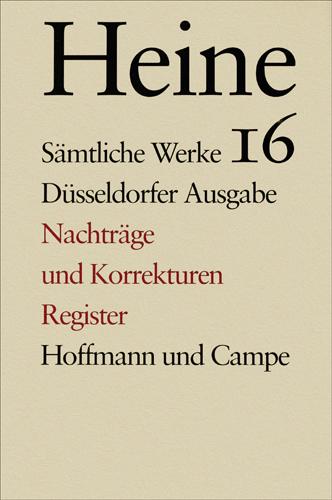 Cover-Bild Sämtliche Werke. Historisch-kritische Gesamtausgabe der Werke. Düsseldorfer Ausgabe