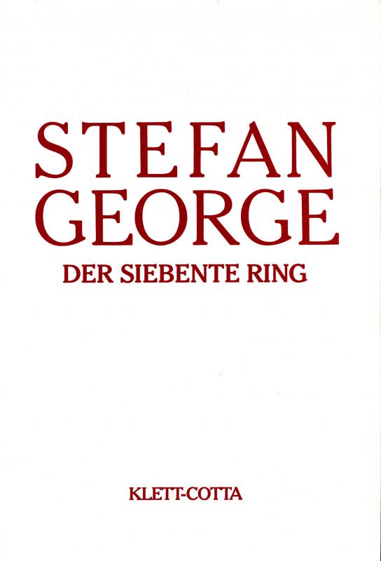 Cover-Bild Sämtliche Werke in 18 Bänden, Band 6/7. Der siebente Ring (Sämtliche Werke in achtzehn Bänden, Bd. ?)
