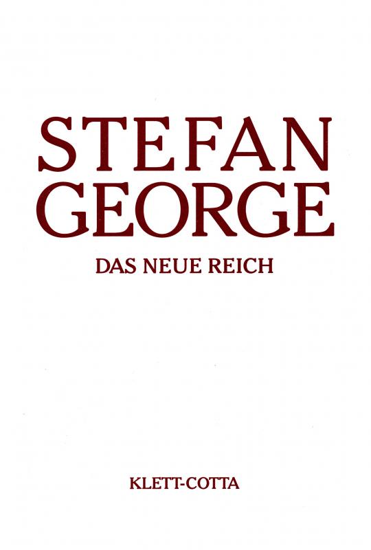 Cover-Bild Sämtliche Werke in 18 Bänden, Band 9. Das neue Reich (Sämtliche Werke in achtzehn Bänden, Bd. ?)