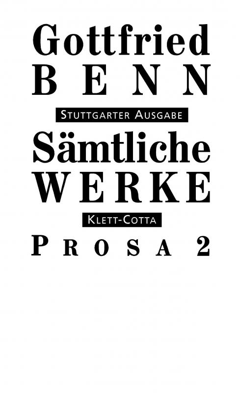 Cover-Bild Sämtliche Werke - Stuttgarter Ausgabe. Bd. 4 - Prosa 2 (Sämtliche Werke - Stuttgarter Ausgabe, Bd. 4)