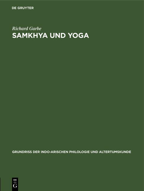Cover-Bild Samkhya und Yoga
