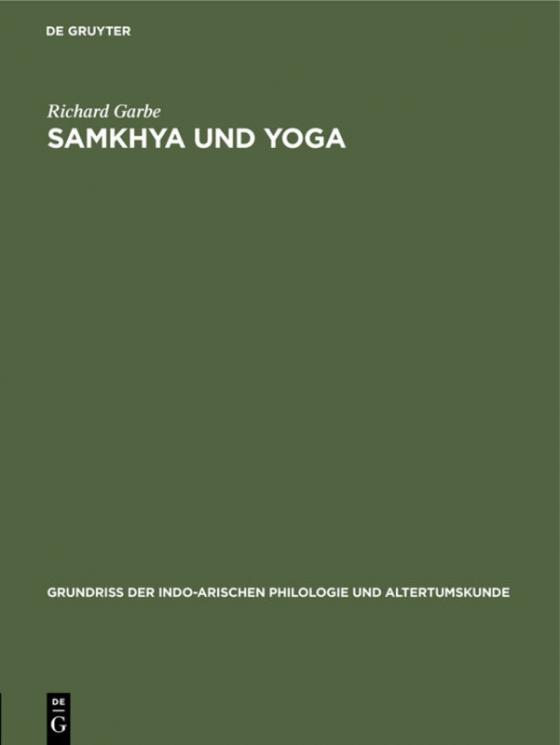 Cover-Bild Samkhya und Yoga