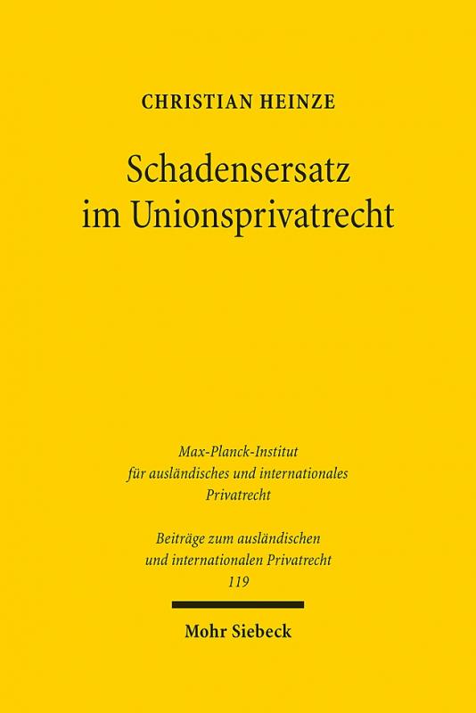 Cover-Bild Schadensersatz im Unionsprivatrecht