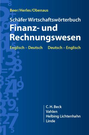 Cover-Bild Schäfer Wirtschaftswörterbuch: Finanz- und Rechnungswesen