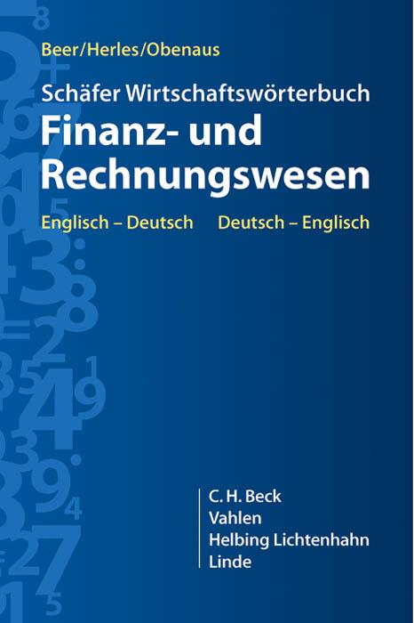 Cover-Bild Schäfer Wirtschaftswörterbuch Finanz- und Rechnungswesen
