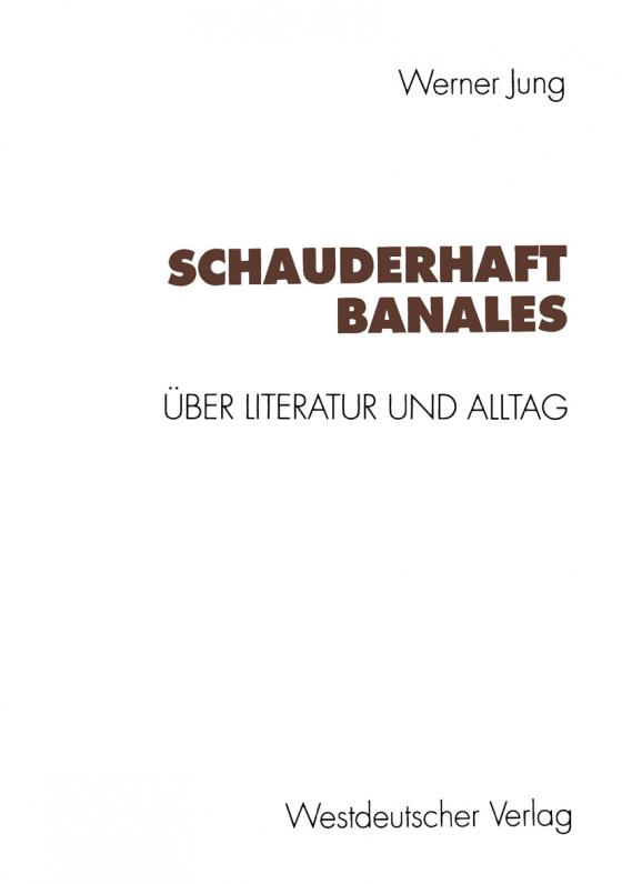 Cover-Bild Schauderhaft Banales