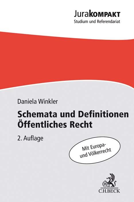 Cover-Bild Schemata und Definitionen Öffentliches Recht