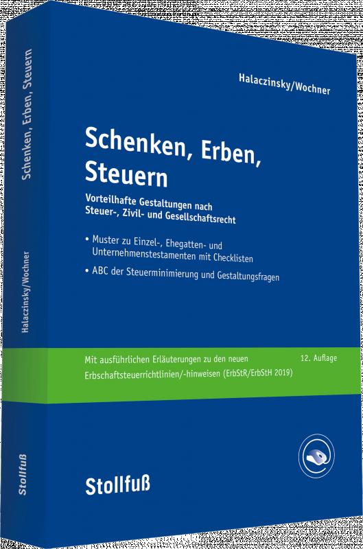Cover-Bild Schenken, Erben, Steuern - online