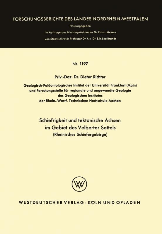 Cover-Bild Schiefrigkeit und tektonische Achsen im Gebiet des Velberter Sattels (Rheinisches Schiefergebirge)