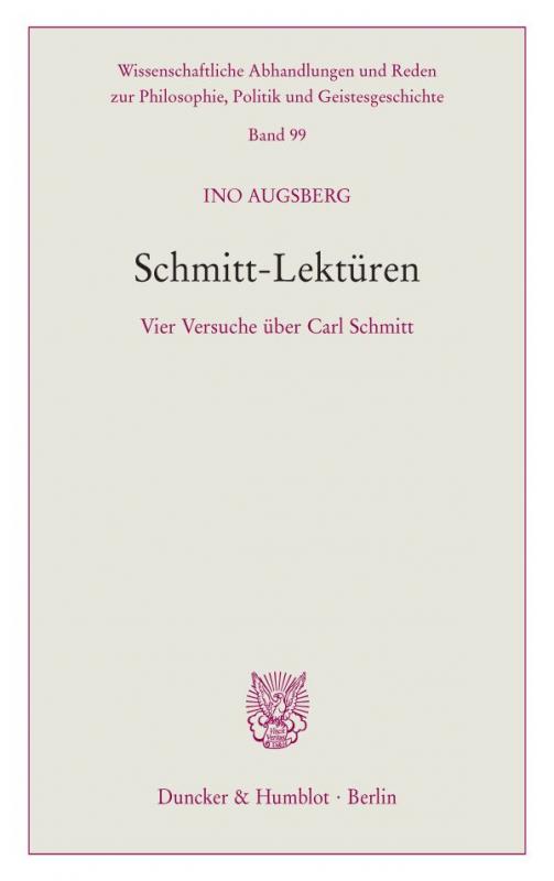 Cover-Bild Schmitt-Lektüren.