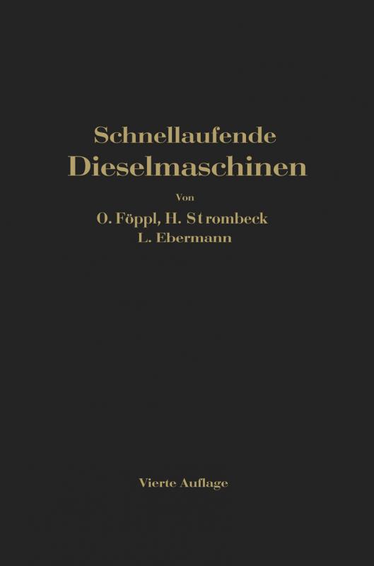 Cover-Bild Schnellaufende Dieselmaschinen