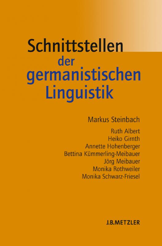 Cover-Bild Schnittstellen der germanistischen Linguistik