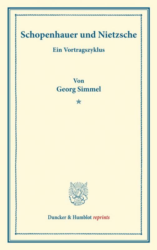 Cover-Bild Schopenhauer und Nietzsche.