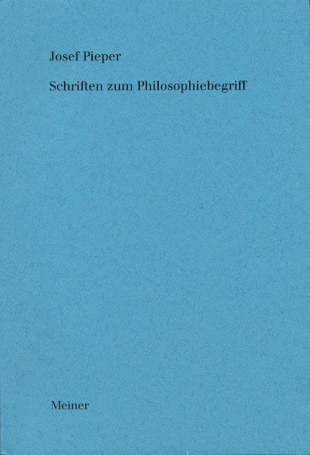 Cover-Bild Schriften zum Philosophiebegriff