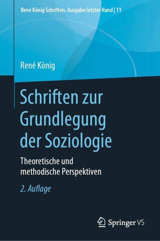 Cover-Bild Schriften zur Grundlegung der Soziologie