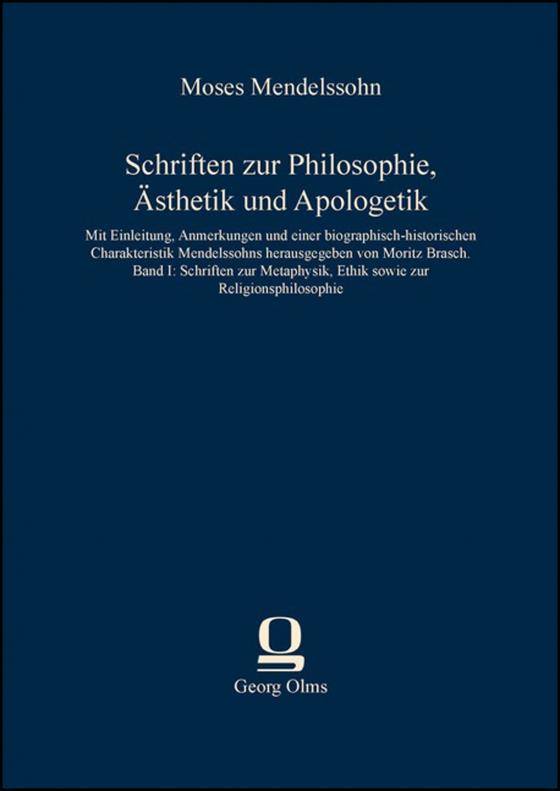 Cover-Bild Schriften zur Philosophie, Ästhetik und Apologetik