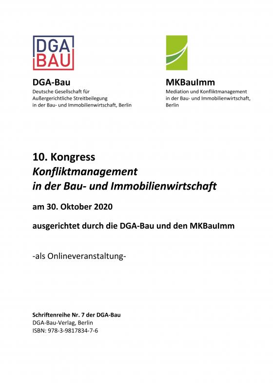 Cover-Bild Schriftenreihe der DGA-Bau Nr. 7