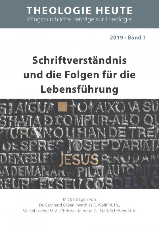 Cover-Bild Schriftverständnis und die Folgen für die Lebensführung