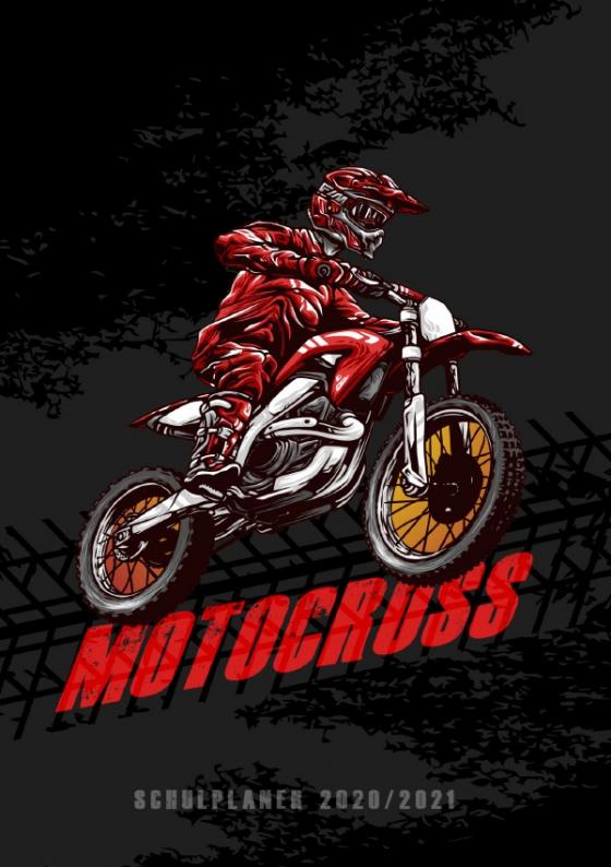 Cover-Bild Schulplaner 2020 2021 - Schülerkalender 2020/2021 | Motocross Cover