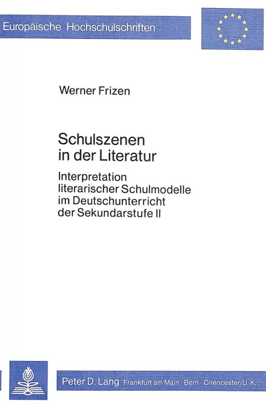 Cover-Bild Schulszenen in der Literatur