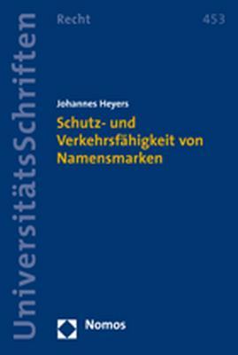 Cover-Bild Schutz- und Verkehrsfähigkeit von Namensmarken
