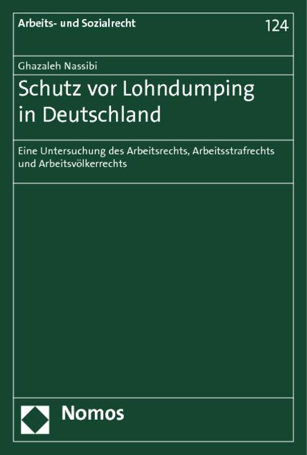 Cover-Bild Schutz vor Lohndumping in Deutschland