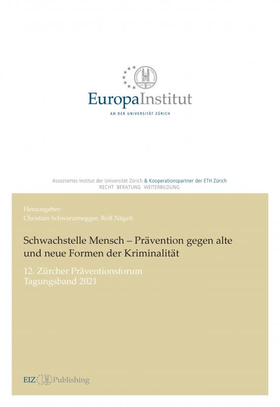 Cover-Bild Schwachstelle Mensch – Prävention gegen alte und neue Formen der Kriminalität