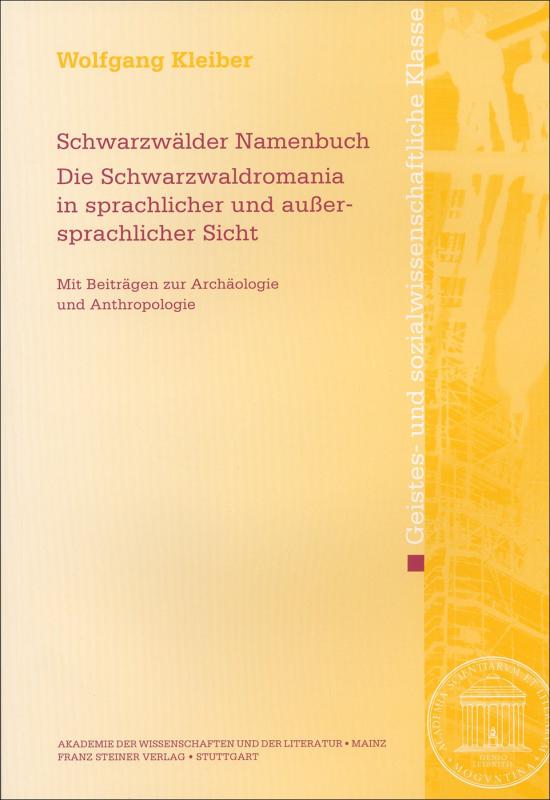 Cover-Bild Schwarzwälder Namenbuch.Die Schwarzwaldromania in sprachlicher und außersprachlicher Sicht